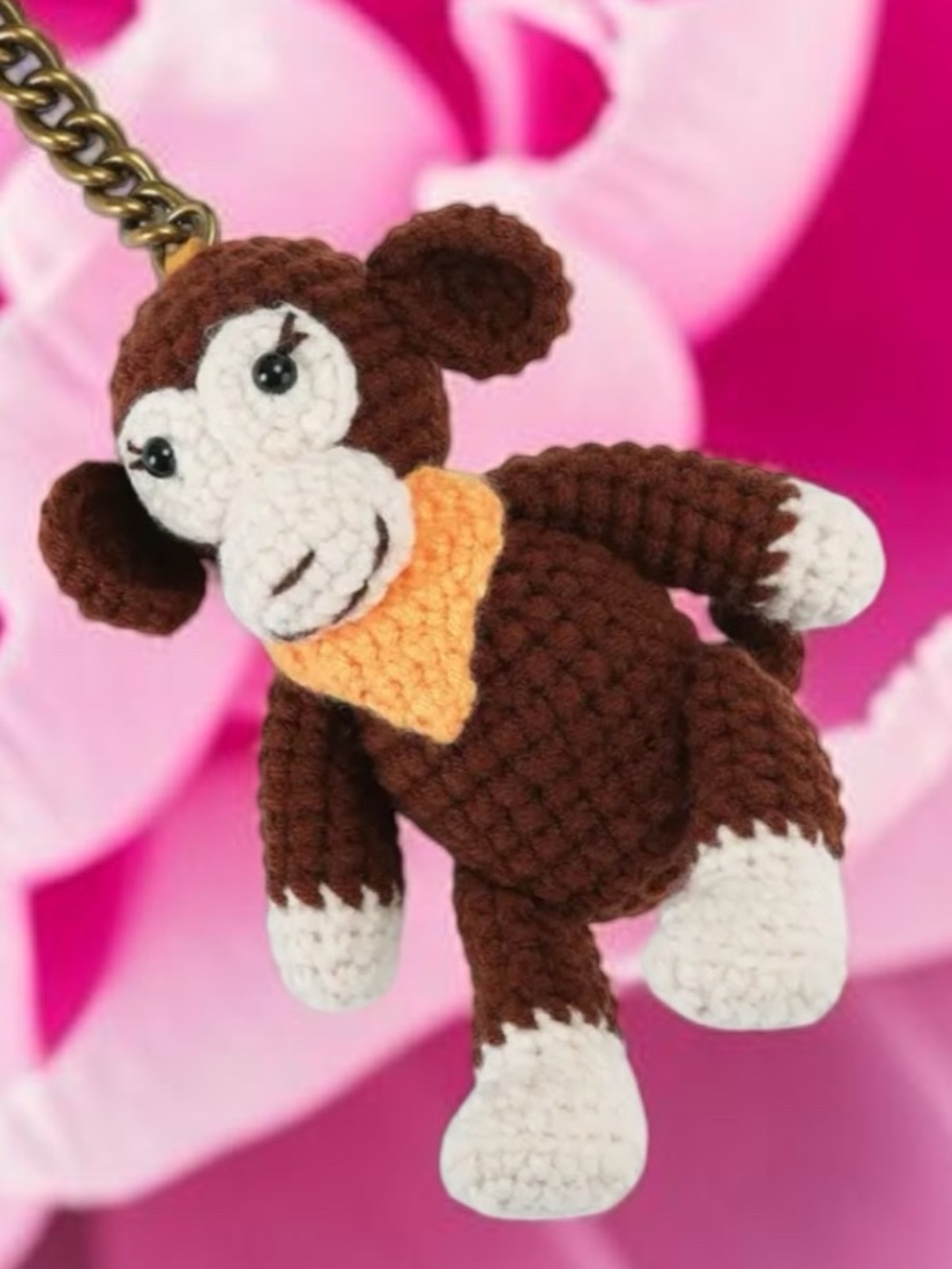 Kurt Geiger crochet animal bag charm keychain - Picture 6 of 10